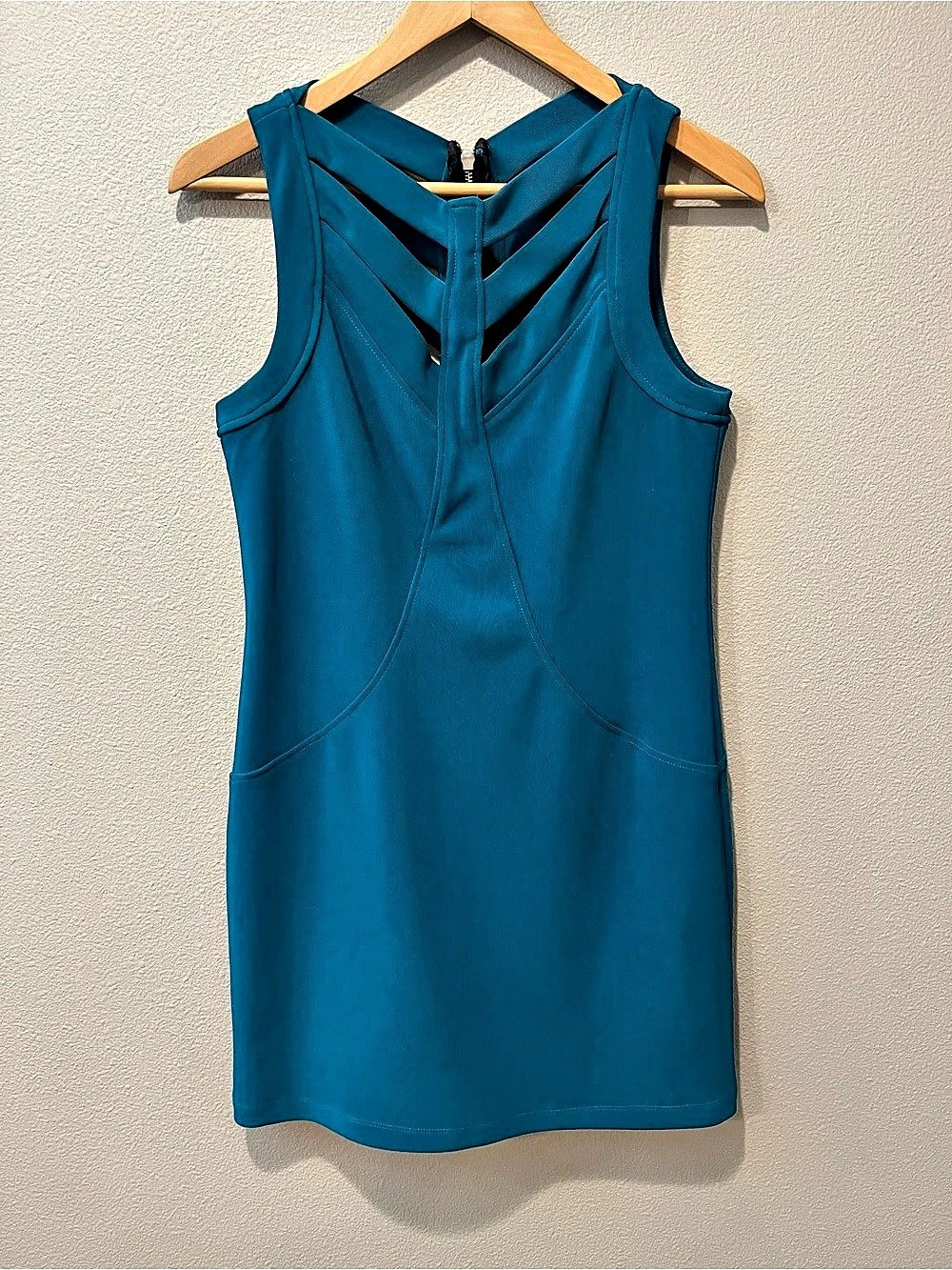 Speechless Teal Cutout Mini Dress